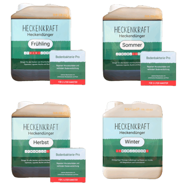 Heckenkraft Jahrespaket -Heckendünger Jahrespflegepaket