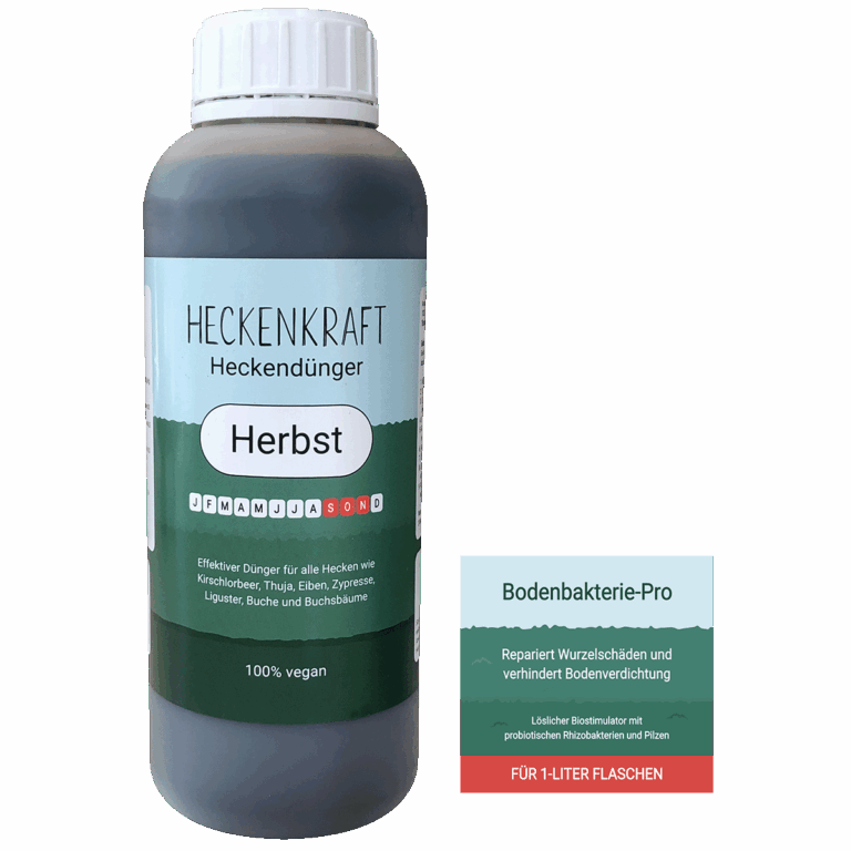 Heckendünger Herbst Flasche